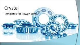  Presentation with industrial - Colorful PPT layouts enhanced with mechanical separation - metall ball bearings - industrial backdrop and a  colored foreground