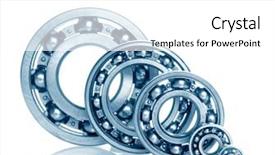  Presentation with industrial - Presentation theme featuring mechanical separation - metall ball bearings - industrial background and a  colored foreground