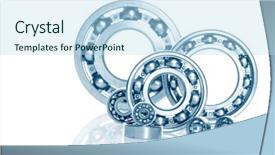  Presentation with industrial shielded metal arc - Presentation enhanced with mechanical separation - metall ball bearings - industrial background and a  colored foreground