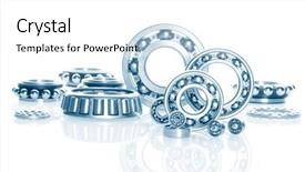  Presentation with industrial shielded metal arc - Amazing presentation theme having mechanical separation - metall ball bearings - industrial backdrop and a white colored foreground