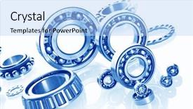  Presentation with industrial - Presentation theme featuring mechanical separation - metall ball bearings - industrial background and a  colored foreground