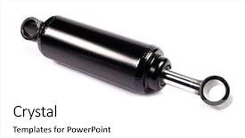  Presentation with automotive - Audience pleasing PPT layouts consisting of mechanical spring - automotive door handle damper backdrop and a white colored foreground
