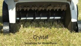  Presentation with mechanism - Beautiful presentation featuring mechanical spring - closeup of lawn scarifier back backdrop and a yellow colored foreground