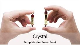  Presentation with toy - Cool new slide set with mechanical spring - shock absorbers from the toy backdrop and a lemonade colored foreground