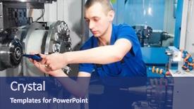  Presentation with cnc machine tool milling - Audience pleasing PPT theme consisting of closeup photo of an adorable few months old baby backdrop and a lemonade colored foreground