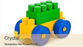  Presentation with frames isolated on white brown - Audience pleasing presentation design consisting of mechanical train - toy car isolated on white backdrop and a yellow colored foreground