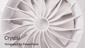  Presentation with mechanical ventilation - Colorful slide deck enhanced with mechanical ventilation - air exhaust fan on white backdrop and a light gray colored foreground