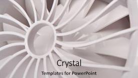  Presentation with vehicle exhaust gas - Theme having mechanical ventilation - air exhaust fan on white background and a light gray colored foreground