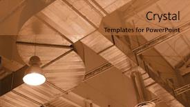  Presentation with factory - Amazing theme having mechanical ventilation - factory ceiling backdrop and a coral colored foreground