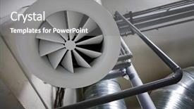  Presentation with pipes - Amazing slides having mechanical ventilation - system of ventilating pipes backdrop and a gray colored foreground