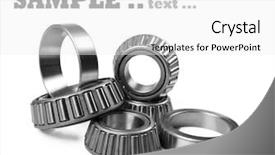  Presentation with pure white - Beautiful presentation theme featuring mechanism joint work - ball bearings on a pure backdrop and a white colored foreground