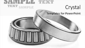  Presentation with joint - Presentation theme enhanced with mechanism joint work - ball bearings on a white background and a white colored foreground