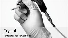  Presentation with automobile driver hand hold steering - Presentation having mechanism pain - hand in glove holds red background and a  colored foreground