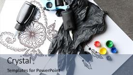  Presentation with machine learning representations of data - Theme having mechanism pain - tattoo machine sketch and tattoo background and a ocean colored foreground