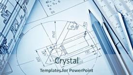  Presentation with industrial - Amazing theme having mechanism scheme - industrial drawing detail and several backdrop and a  colored foreground