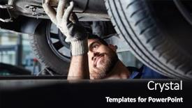  Presentation with mechanic repair - Slide set featuring mechatronics-engineer-or-mechanic background and a black colored foreground