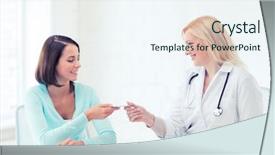  Presentation with medical concept - PPT layouts having med - healthcare and medical concept background and a sky blue colored foreground