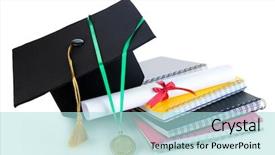  Presentation with achievement - PPT theme having fabulous sunset and the sky background and a dark gray colored foreground