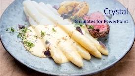  Presentation with barbecue dry aged kobe rib - PPT theme having medallion - modern barbecue dry aged sliced background and a lemonade colored foreground