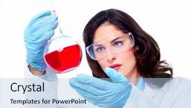  Presentation with women health - Presentation theme featuring three strawberries with flower and leaves isolated on white background background and a soft green colored foreground