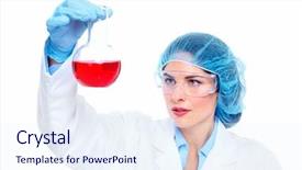  Presentation with women health - PPT theme having medcine - scientific women in laboratory health background and a sky blue colored foreground