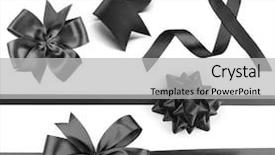  Presentation with festive - Theme featuring medcine - set of festive ribbons background and a light gray colored foreground