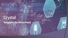  Presentation with gene - Beautiful slide deck featuring medecine against genes diagram backdrop and a violet colored foreground