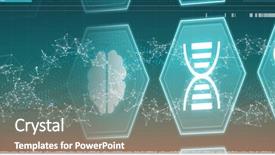  Presentation with diagram - Beautiful slides featuring medecine against helix diagram backdrop and a seafoam green colored foreground
