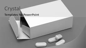  Presentation with pills - Theme with medecine-box-mockup-with-pills background and a light gray colored foreground