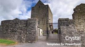  Presentation with ireland - Presentation design with medevil - athenry castle in co galway background and a  colored foreground