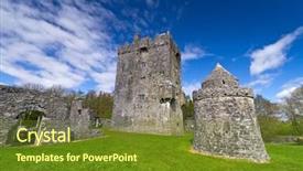  Presentation with ireland - Amazing presentation design having medevil - aughnanure castle in co galway backdrop and a  colored foreground