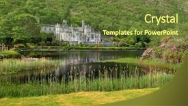  Presentation with ireland - Cool new presentation theme with medevil - kylemore abbey in connemara mountains backdrop and a tawny brown colored foreground