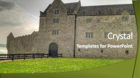 Presentation with ireland - Audience pleasing theme consisting of medevil - parkes castle in county leitrim backdrop and a  colored foreground