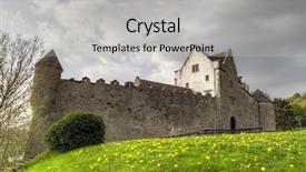  Presentation with ireland - Cool new slides with medevil - parkes castle in county leitrim backdrop and a  colored foreground