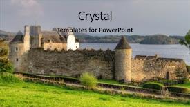  Presentation with ireland rivers - Slide deck featuring medevil - parkes castle in county leitrim background and a  colored foreground