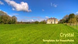  Presentation with ireland rivers - Cool new slide set with medevil - portumna castle in co galway backdrop and a  colored foreground