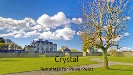  Presentation with ireland - Slides consisting of medevil - portumna castle in co galway background and a  colored foreground