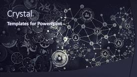  Presentation with mechanism - Cool new PPT layouts with media mechanism concept mixed media backdrop and a wine colored foreground