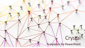  Presentation with orange abstract - Presentation theme enhanced with media sns internet communication abstract background and a sky blue colored foreground