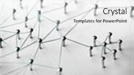  Presentation with dark web - Cool new PPT layouts with connected networks networking social media backdrop and a white colored foreground