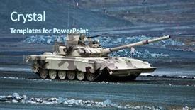  Presentation with battle - PPT theme consisting of media violence - new t-90mc is a russian background and a ocean colored foreground