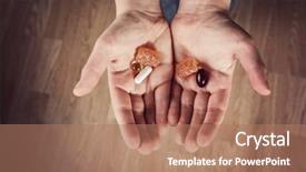  Presentation with natural - Cool new slide set with medial - child holding natural children's vitamins backdrop and a coral colored foreground