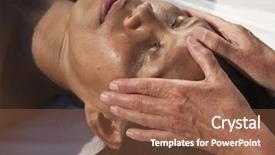  Presentation with facial - Cool new presentation theme with medial - japanese facial massage backdrop and a tawny brown colored foreground