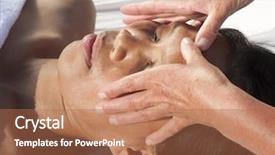  Presentation with facial - Presentation with medial - japanese facial massage background and a  colored foreground