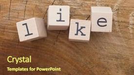  Presentation with rustic wood wooden frame - Slide deck consisting of medial - word made of wooden letters background and a tawny brown colored foreground