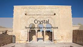  Presentation with cordoba - Audience pleasing theme consisting of median azahara palace cordoba spain backdrop and a  colored foreground