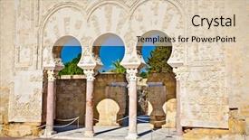  Presentation with cordoba - Audience pleasing presentation design consisting of median azahara palace cordoba backdrop and a  colored foreground