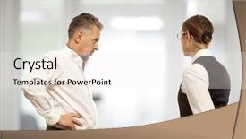  Presentation with conflict - Slides with mediation - arguing conflict business concept background and a white colored foreground