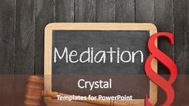  Presentation with dispute - Cool new theme with mediation for dispute resolution backdrop and a tawny brown colored foreground