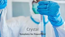  Presentation with medic - Amazing slides having medic-in-protective-clothing-packs backdrop and a light blue colored foreground